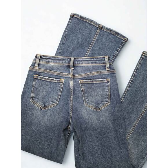 NWT Blakeley Flare Jeans Size 5 | Exposed Seam | High Rise Stretch Denim Y2K - Picture 2 of 4